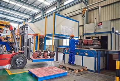 Large vertical lathe
