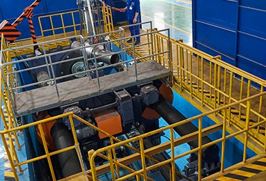 Roller shot blasting machine