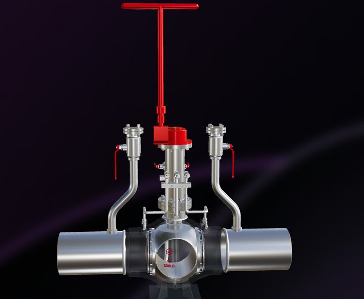 The fully welded industrial ball valve passes the API607 fireproof certification